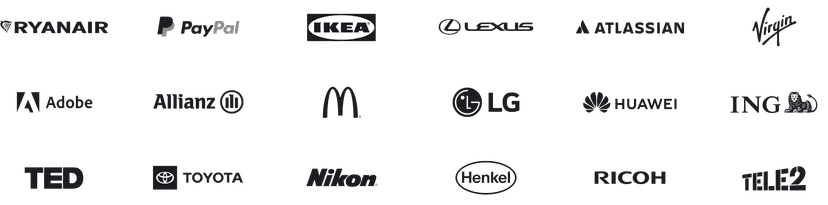 Firmy korzystające z LiveChat® - w tym Tesla, Adobe, PayPal, Shopify i wielu innych